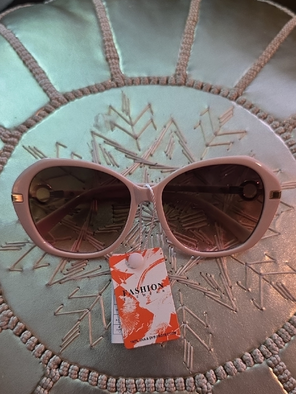 Women's Pink Oversized Sunglasses